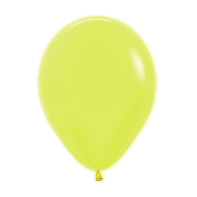 Globo 12" Latex Neon Amarillo C/1