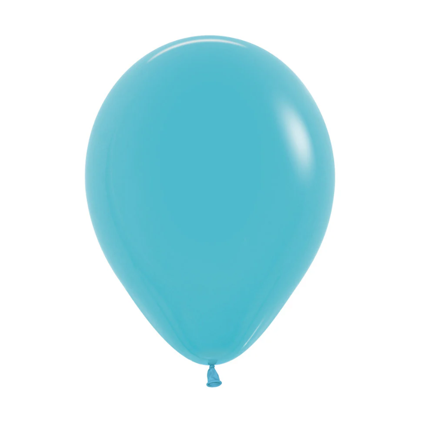 Globo 12" Latex Fashion Azul Caribe C/1