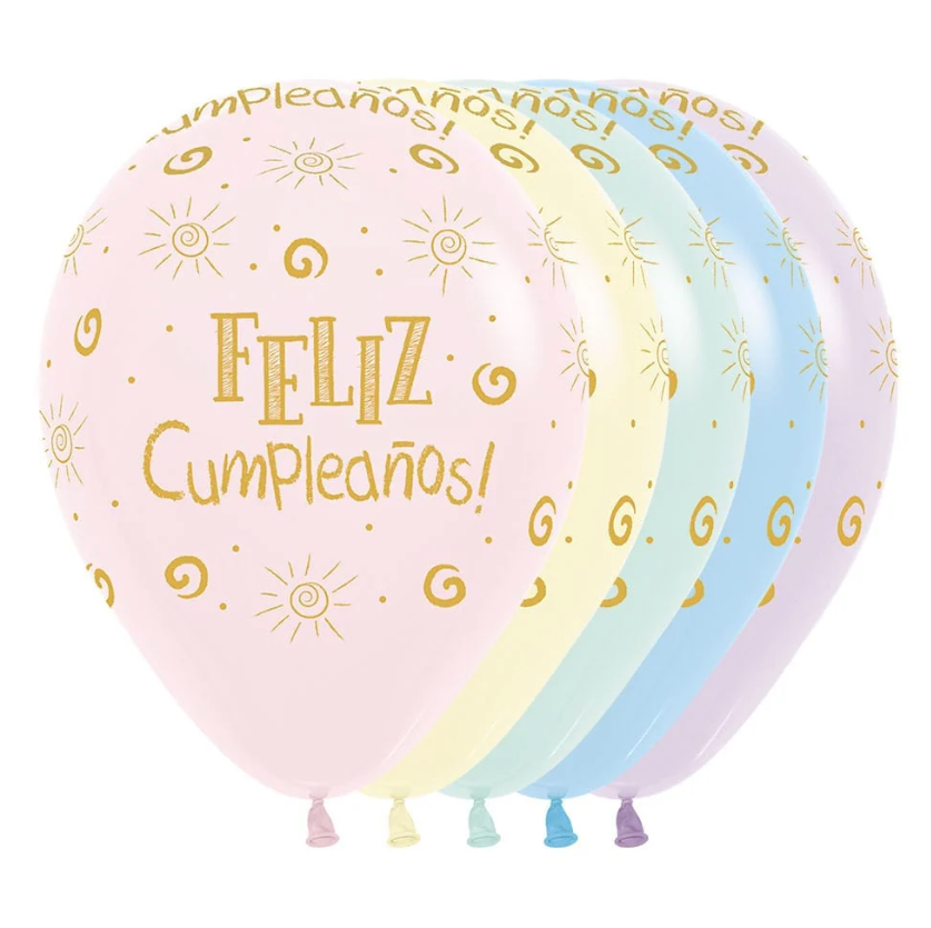 Globo 12" Latex Infinity Rayito De Sol C/1