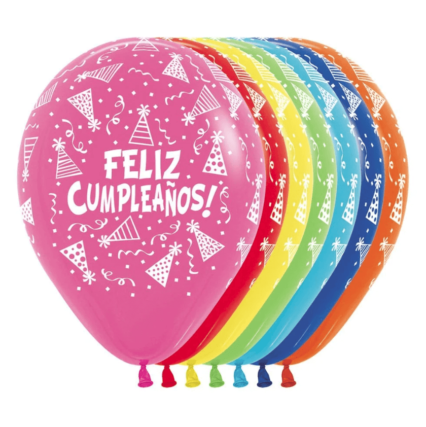 Globo 12" Latex Fashion Gorritos C/1