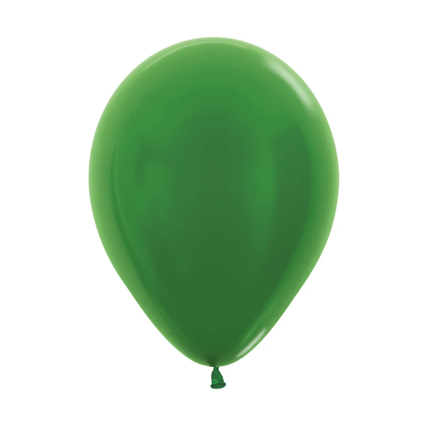 Globo 12" Latex Metal Verde C/1