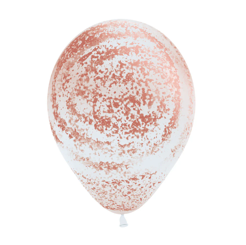 Globo 12" Latex Graffiti Dorado Rosa C/1