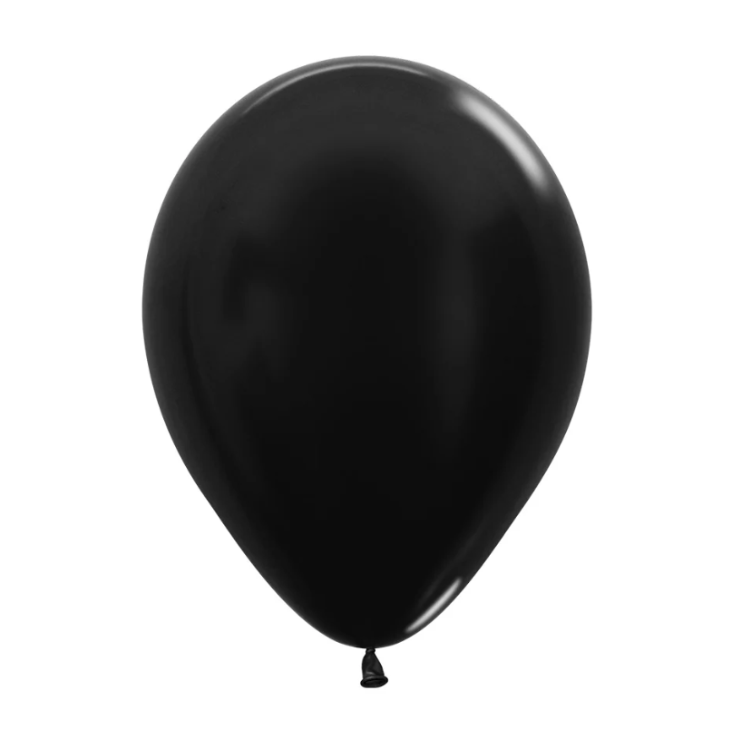 Globo 5" Metal Negro C/1