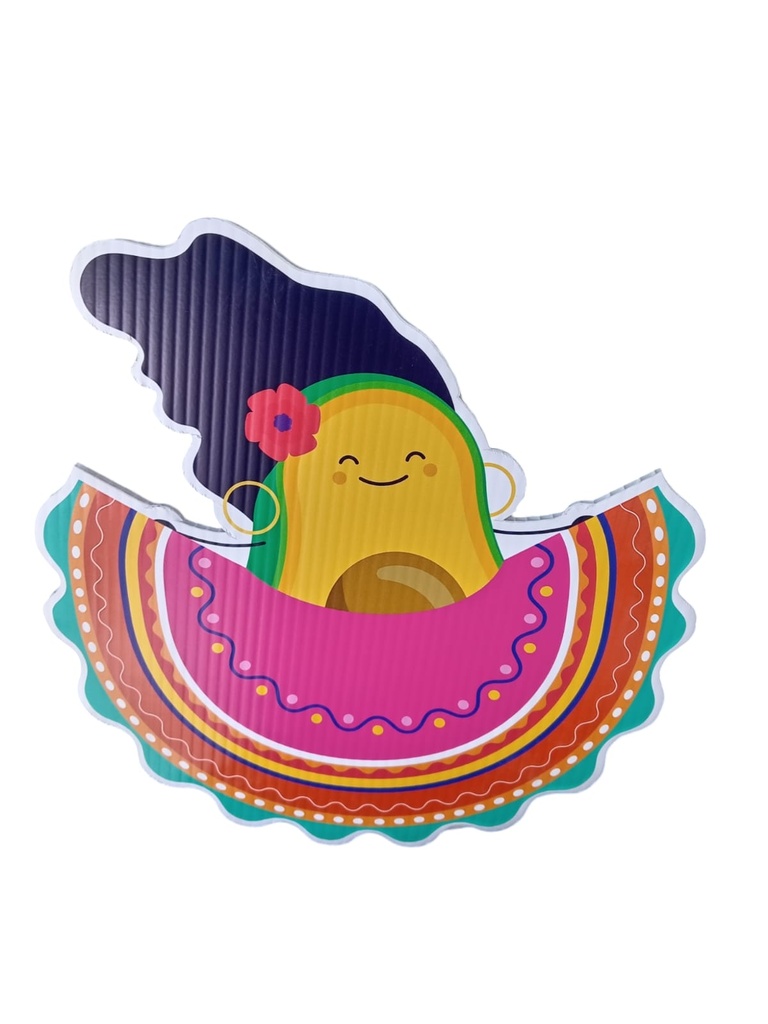 Figura De Coroplast Aguacate Tapatia Ch C/1
