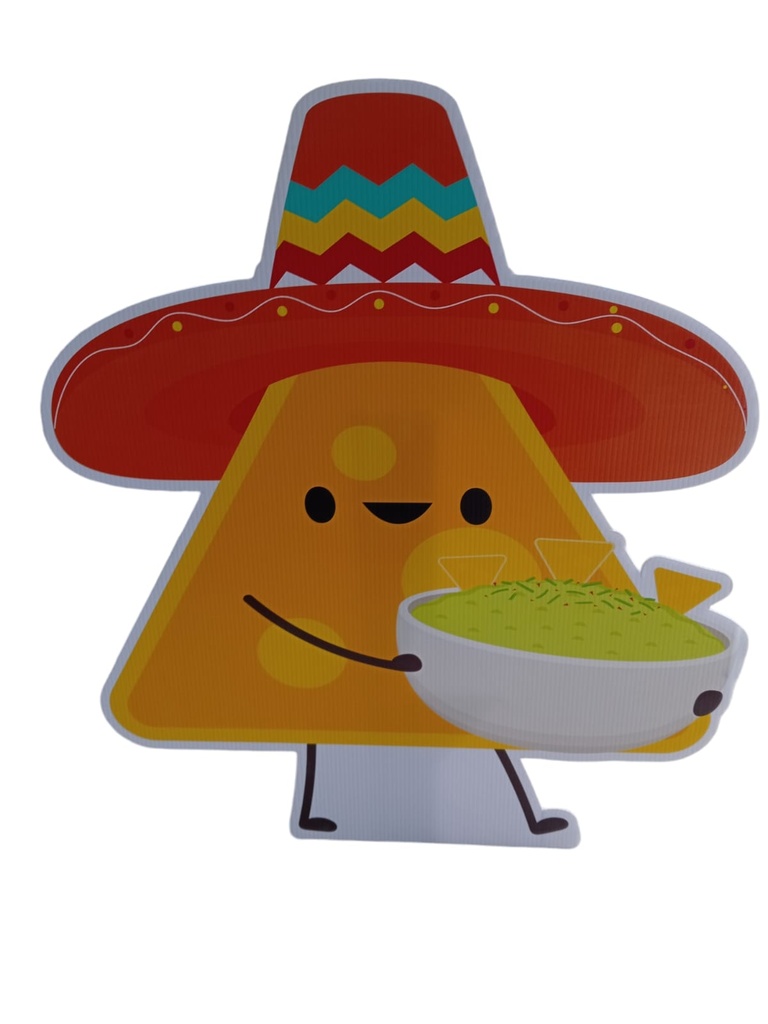 Figura De Coroplast Nacho Guacamole G C/1