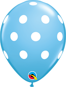 Globo 12" Polka Grande Azul C/1