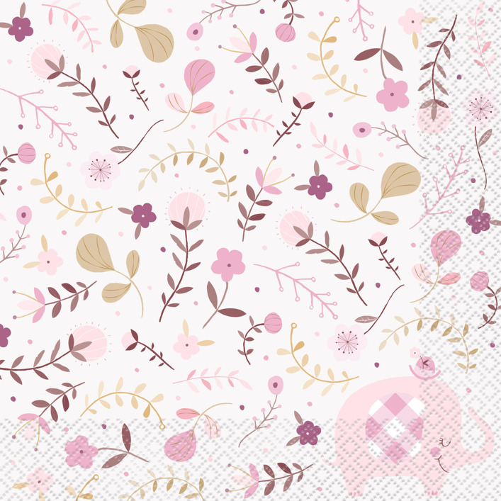 Servilleta G Pink Elephant C/16