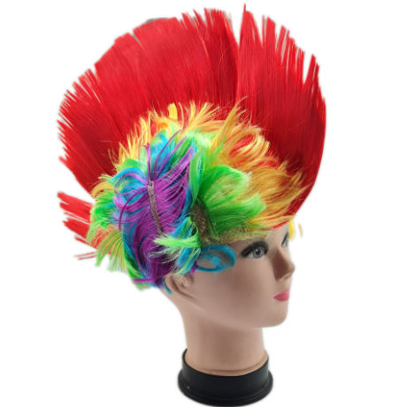 Peluca Mohawk Arcoiris C/1