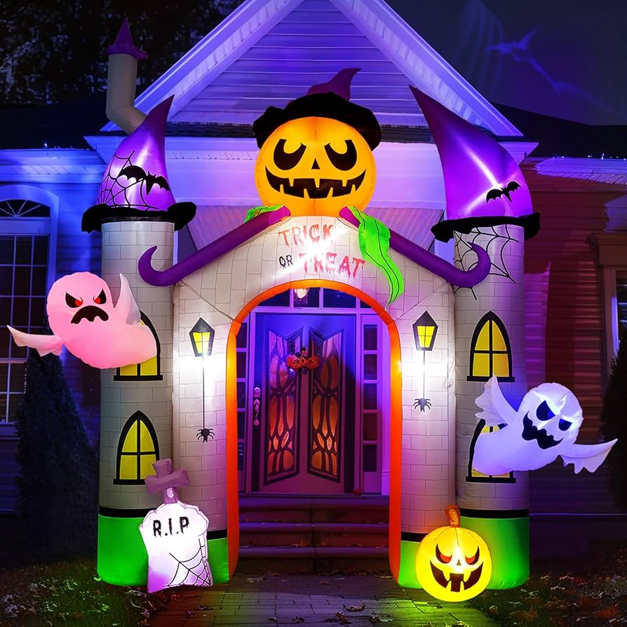 Castillo Inflable Calabaza C/ Fantasma C/1