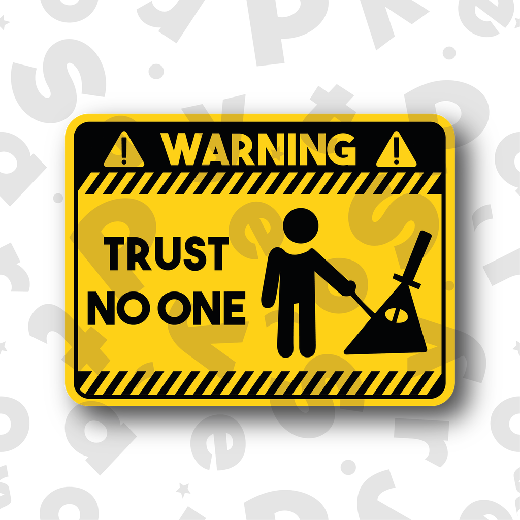 Figura De Plastico Warning Trust No One G C/1