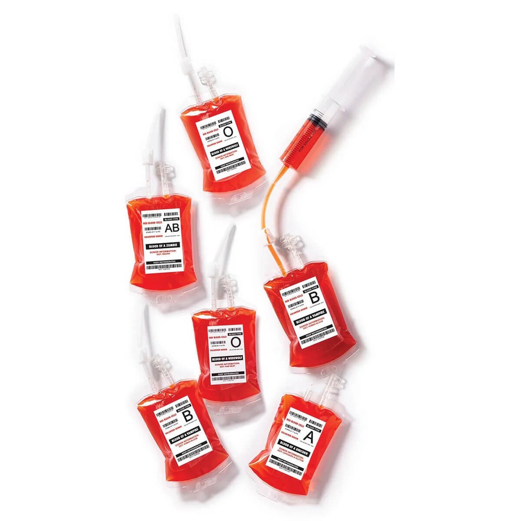 Blood Bag Drink Pouches C/10