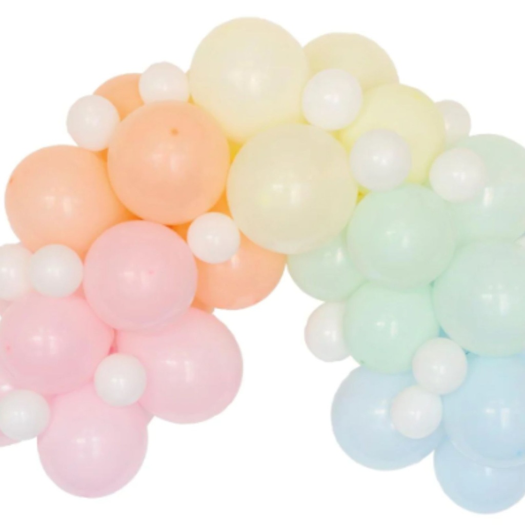 Arco De Globos En Tonos Pastel C/1