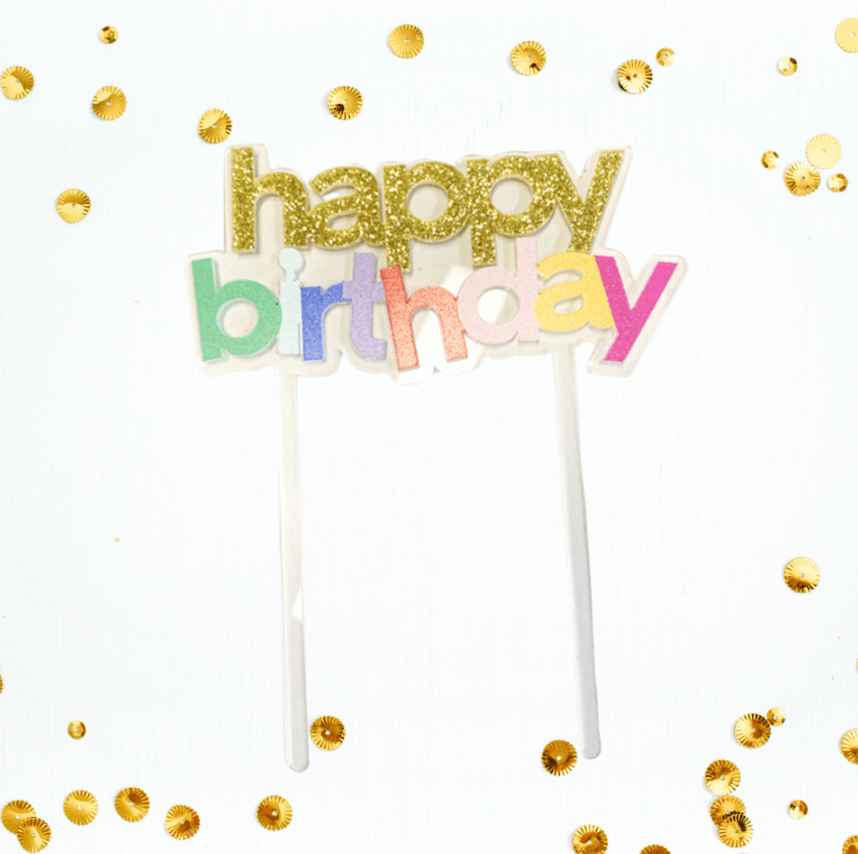 Cake Topper Para Pastel Reutilizable C/1