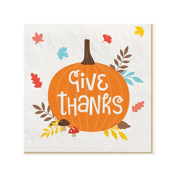 Servilleta G Happy Thanksgiving C/40