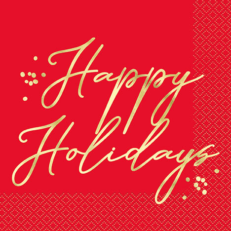 Servilleta G Happy Holidays C/16