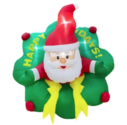 Corona Santa Claus Inflable 1.5 m C/1