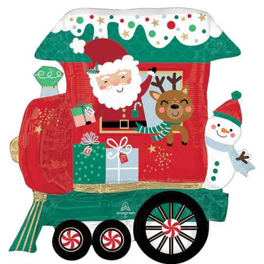 Globo 36" Navidad North Pole Express C/1