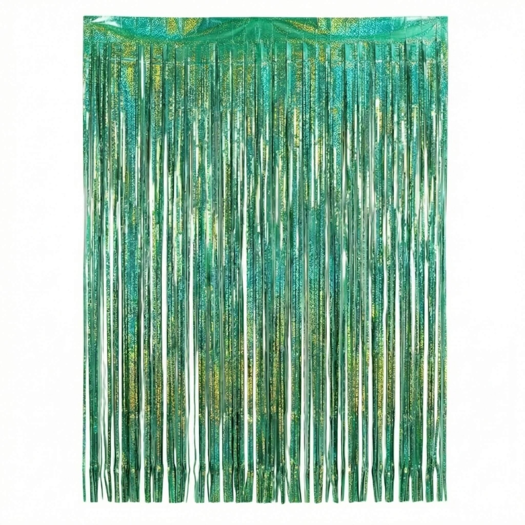 Cortina Holografica Verde Bandera C/1