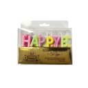 Vela Happy Birthday Colores Pastel C/1