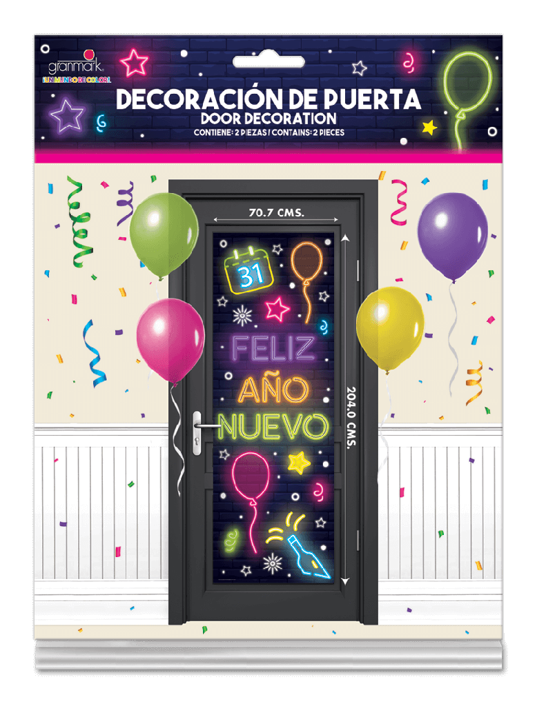 Decoracion Para Puerta Año Nuevo C/1