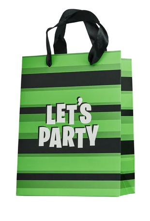 Striped 'Lets Party' Bags C/5