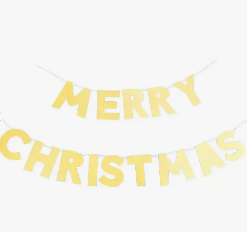 Banner Glitter Merry Christmas C/1