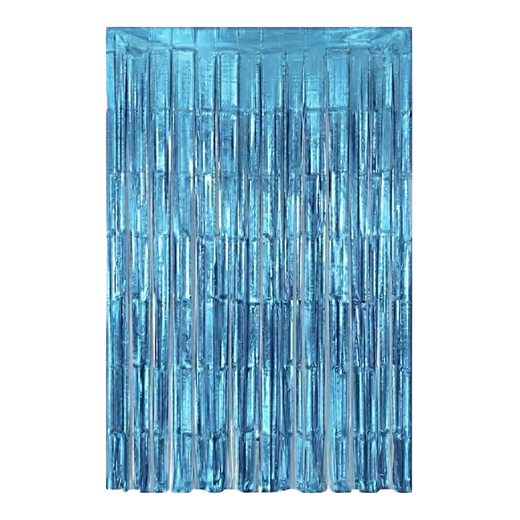 Cortina Metalica Azul Claro C/1