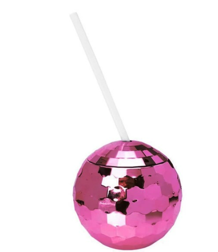 Vaso Bola Disco Rosa C/1