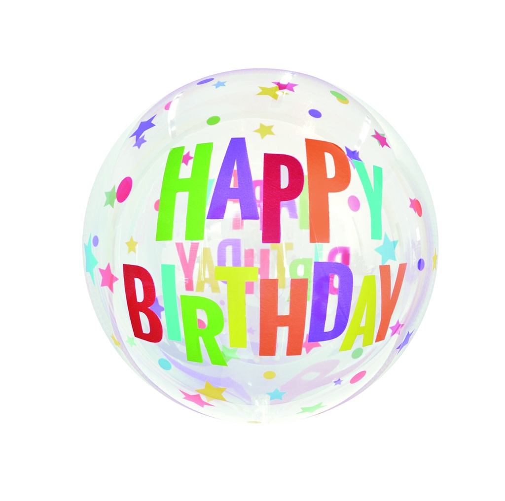 Globo Orbz Crystal Happy Birthday C/1