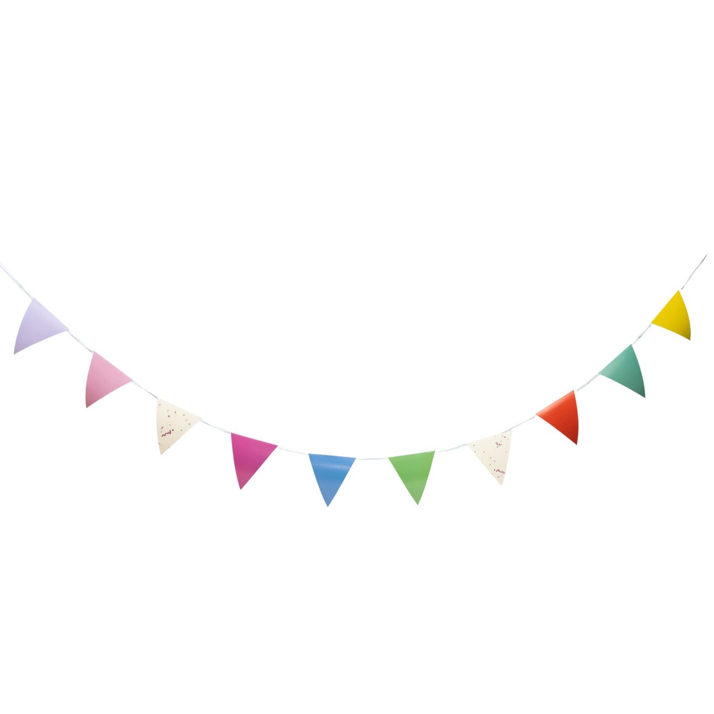 Banderin Confeti Colores C/1