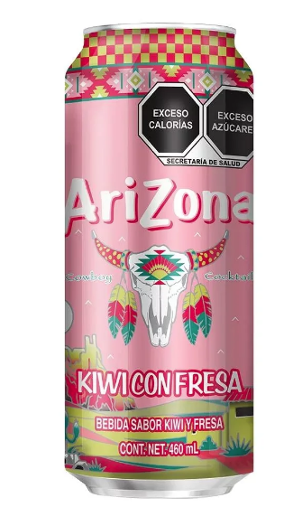 Arizona Lata Kiwi Con Fresas C/460 ml