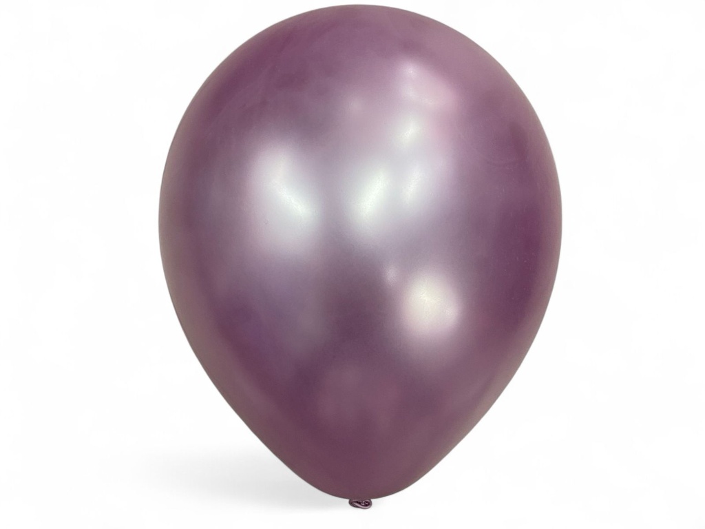 Bolsa De Globos Chrome 9" Lavanda C/50