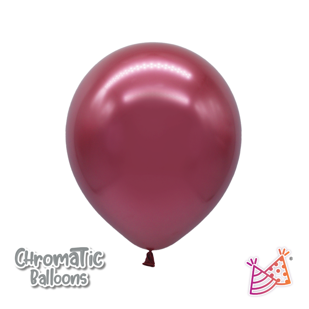 Bolsa De Globos Chrome 9" Rosa C/50