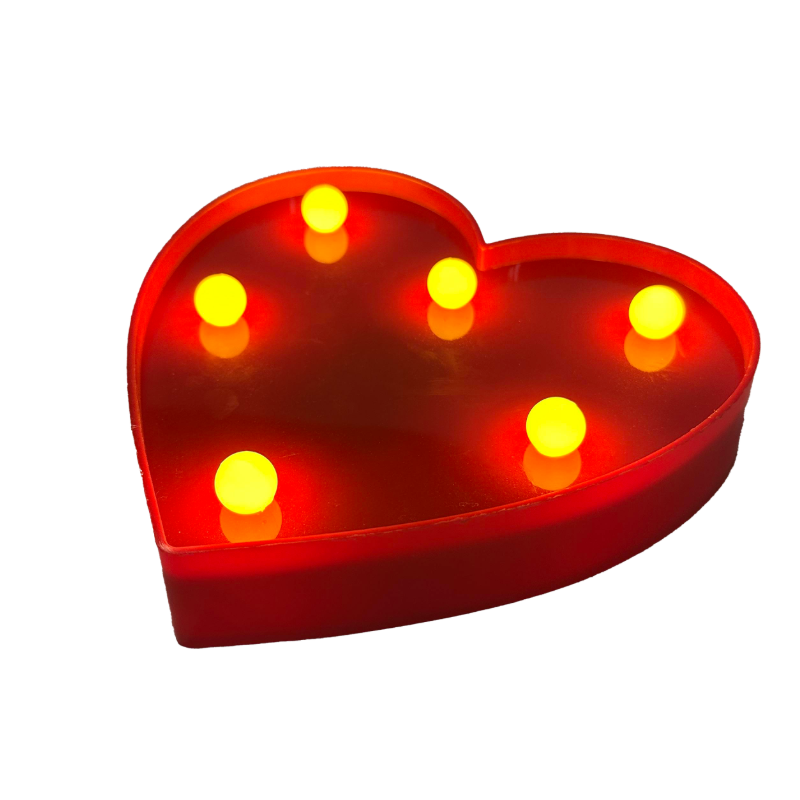 Corazon Luz Led C/1