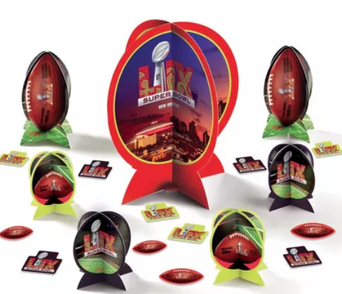 Kit de Decoracion de Mesa Super Bowl NFL C/1
