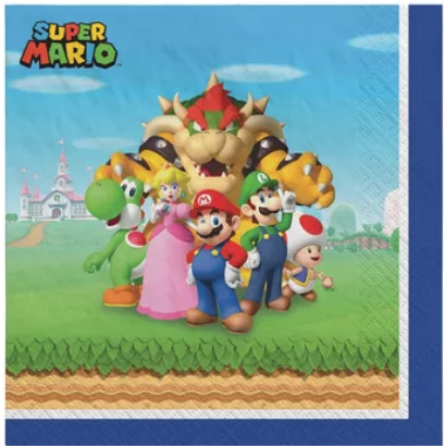 Servilleta G Super Mario Bros C/16