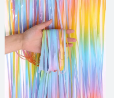 Cortina Metalica Rainbow Pastel C/1