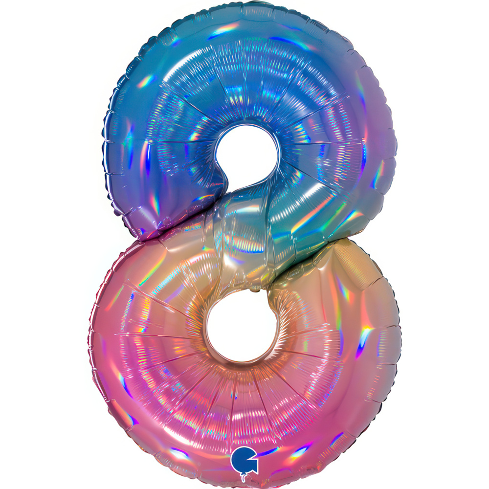 Globo 40" Numero 8 Caramelo C/1