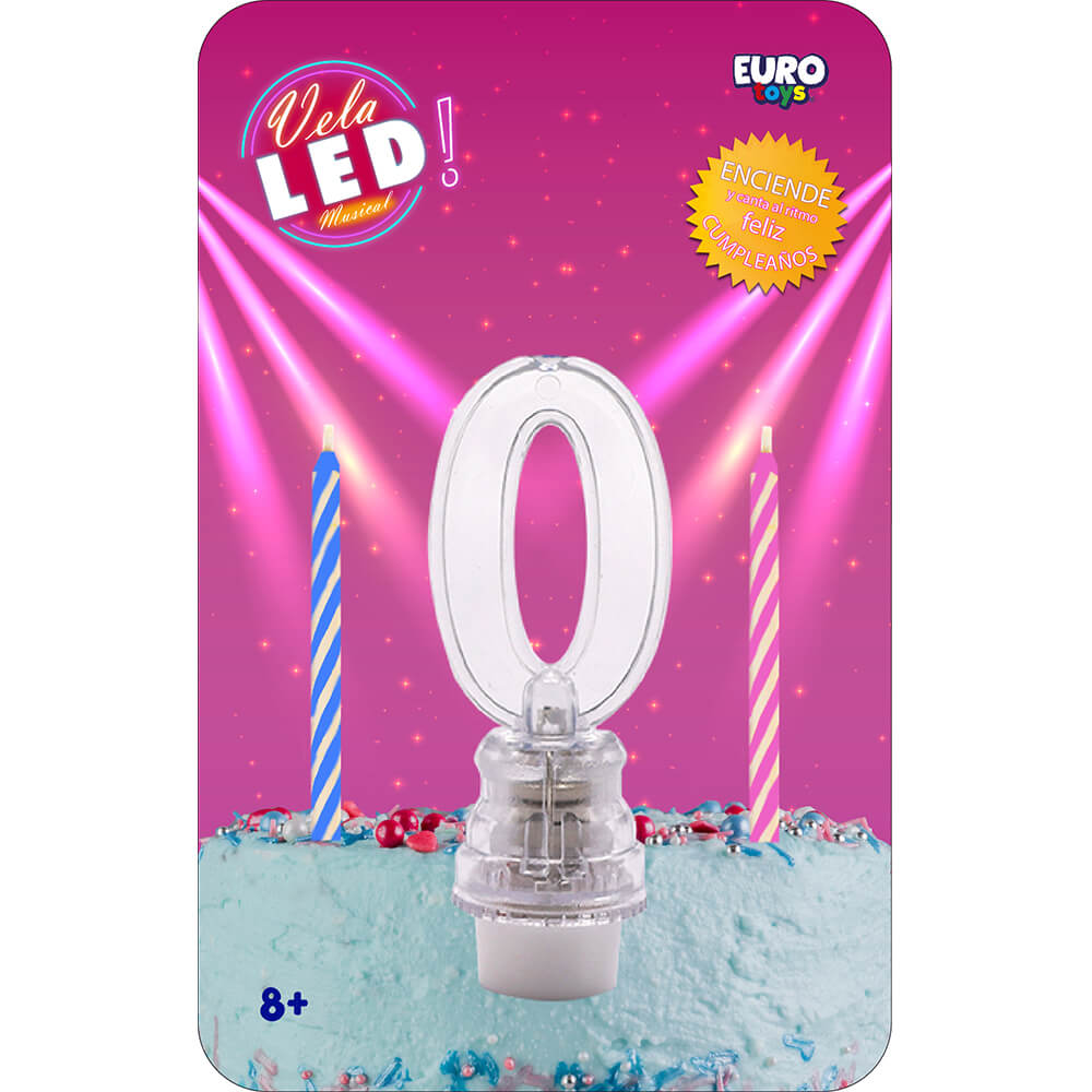 Vela Led Numero 0 C/1