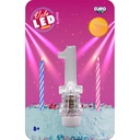 Vela Led Numero 1 C/1