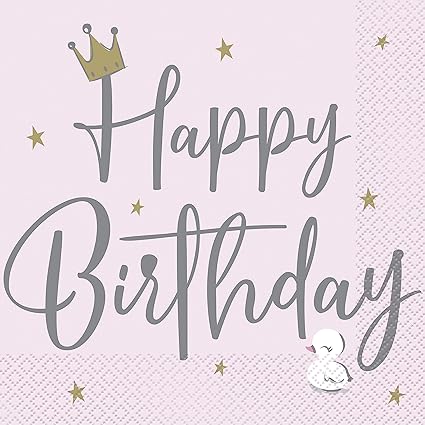 Servilleta G Swan Birthday C/16