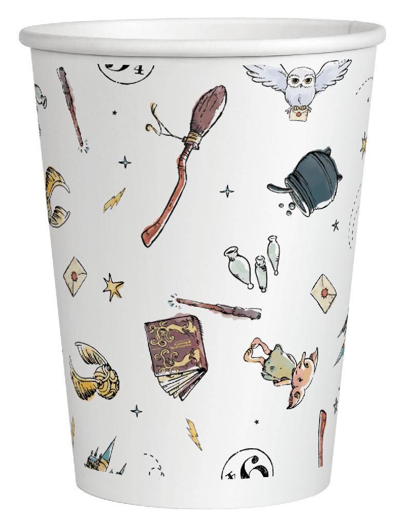 Vaso 9oz Harry Potter C/6
