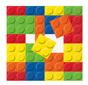 Servilleta CH Block Party C/16