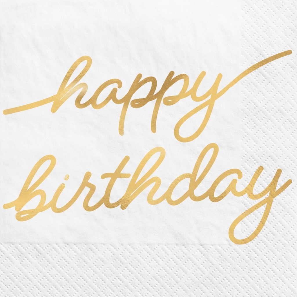 Servilleta CH Golden Age Birthday  C/16