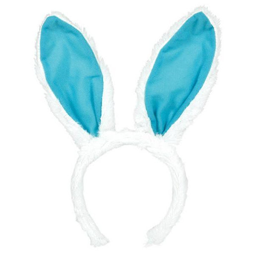 Diadema Orejas De Conejo Azul C/1
