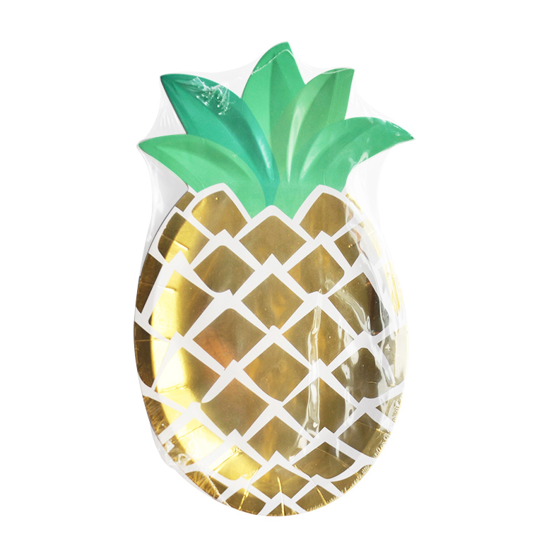 Plato Figura Piña C/8