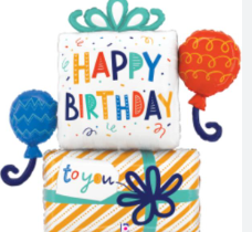 Globo 36" Regalos Happy Birthday C/1
