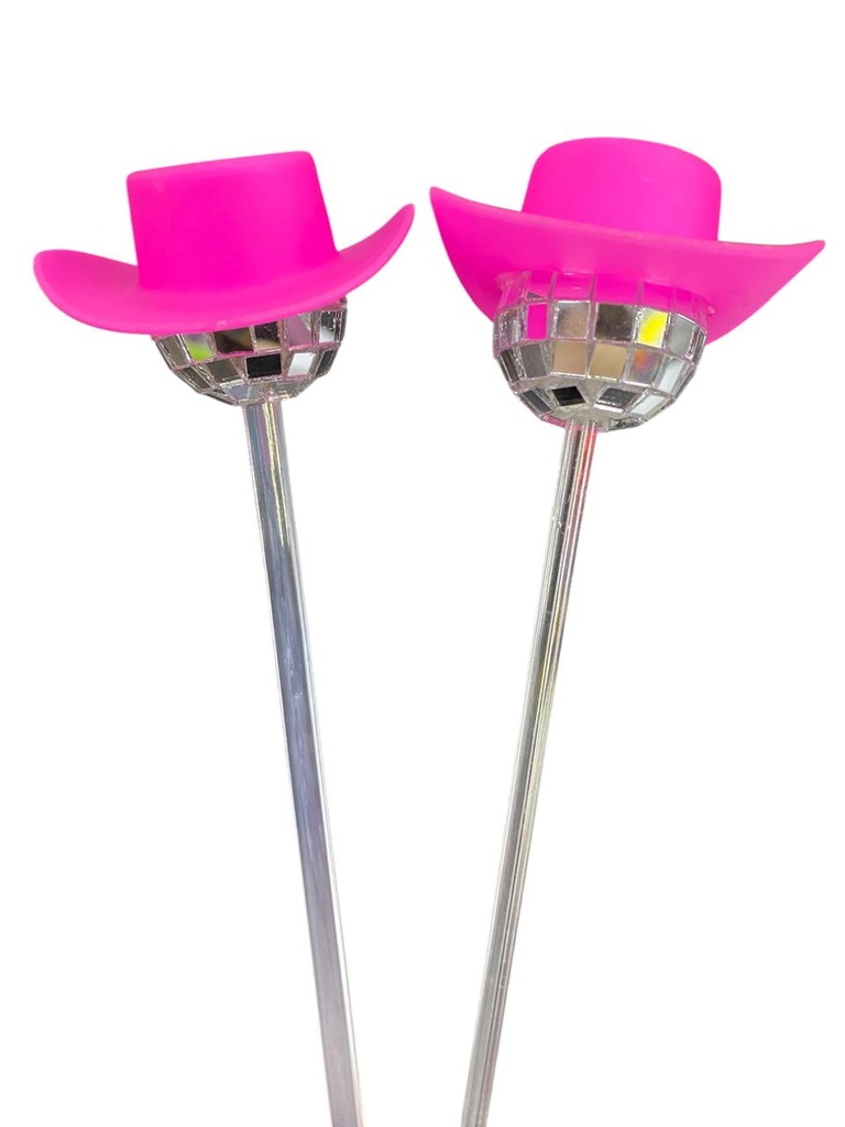 Agitador Bola Disco Y Sombrero  C/1