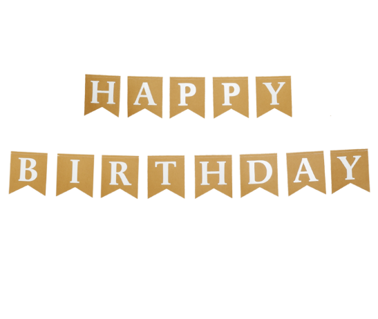 Guirnalda Happy Birthday Carton C/2.5m