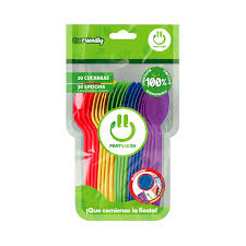 Cucharas Multicolor C/20
